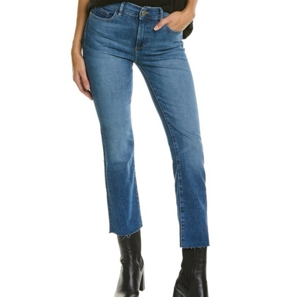 New DL1961 Mara Straight Jeans Mid Rise Instasculpt Ankle - Picture 1 of 9